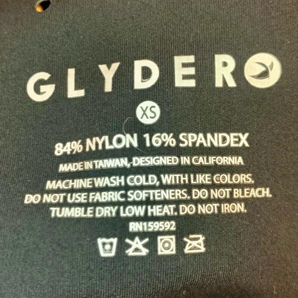 NWT Glyder Sports Bra XS Nylon Spandex Venting Lined Athletic Bra Athleisure New - Picture 9 of 15